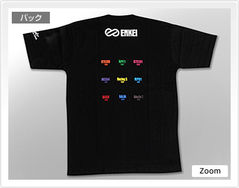 ENKEI オリジナルTシャツ(ブラック/4WHEELS)