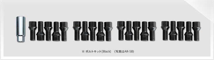 インポートカー用ボルトキット[ブラックタイプ]AR-5B