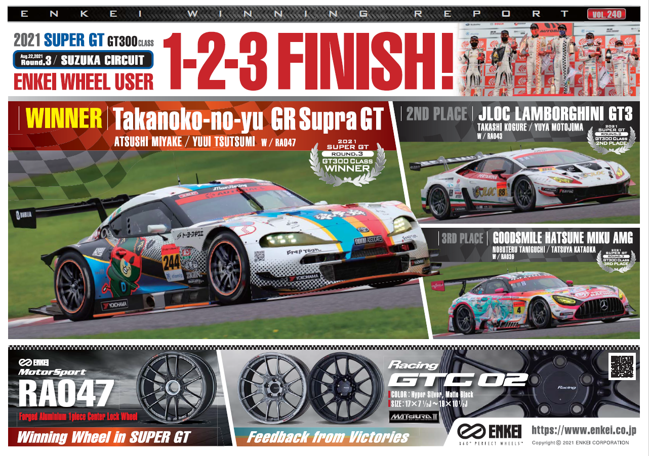 ウィニングリポート |NEWS and BLOG|ENKEI WHEELS ウィニングリポート |NEWS and BLOG|ENKEI WHEELS