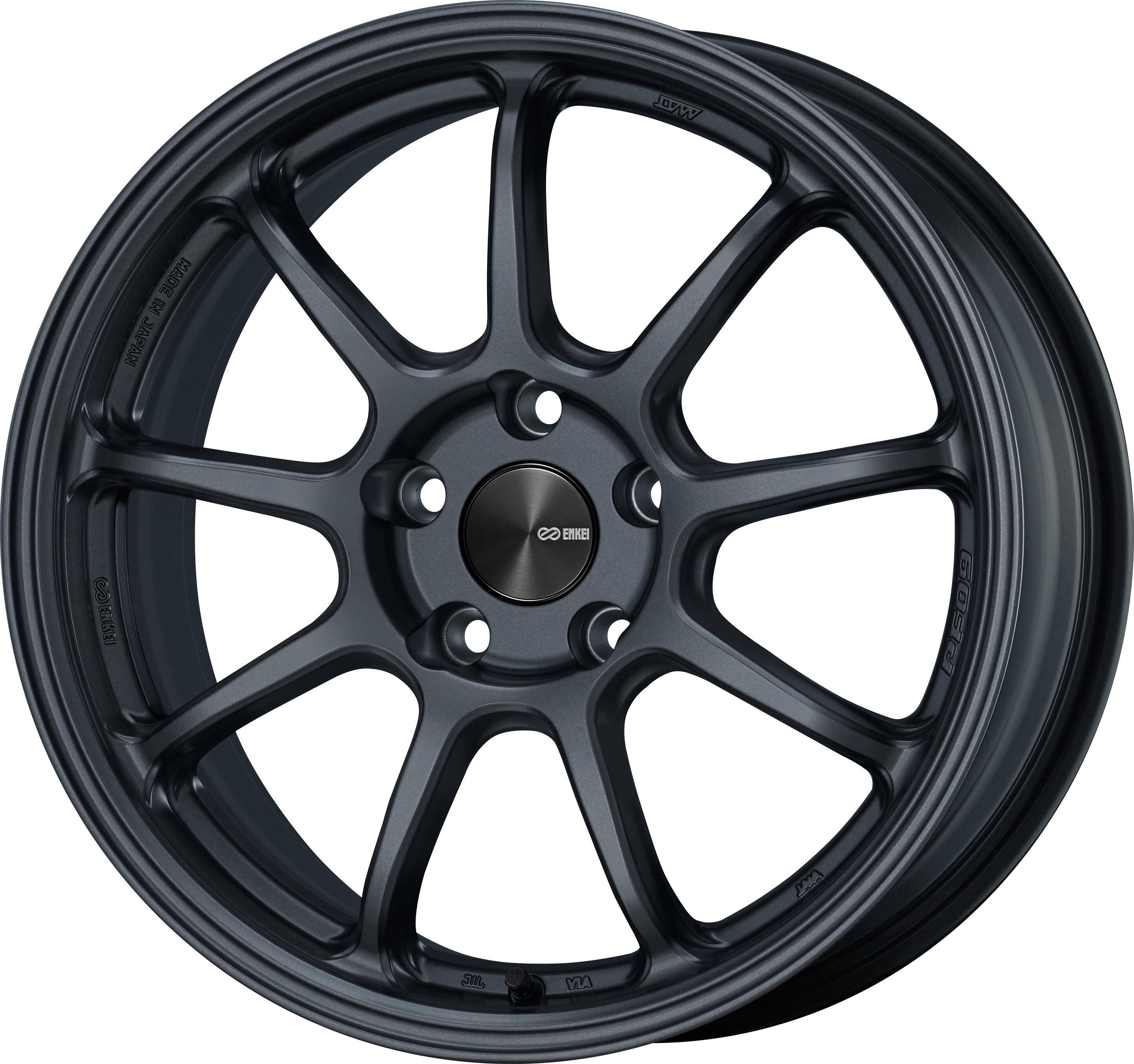 白木/黒塗り ENKEI 17インチ 7J 4H P.C.D:100 INSET:45 エンケイ(ENKEI